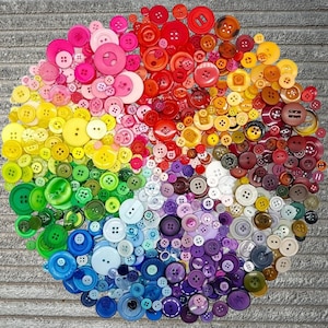 Mix Color Resin Buttons: 50g Assorted Craft Sewing Buttons