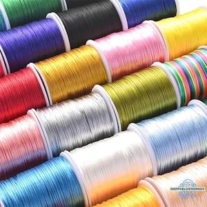 1.5mm Korean Silk Nylon Cord, 100M Jewelry Making Thread, Chinese Knotting Rope (DIY Bracelets)