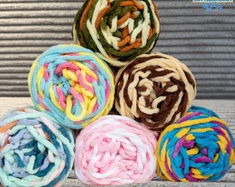 Weiches Chenille Baumwollgarn, Grobstrick DIY, 90-100g Strang
