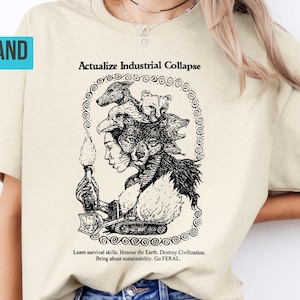 Industrial Collapse Shirt: Anti-Capitalist Counterculture Tee