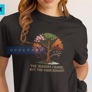 Stardew Valley Four Weathers Tree Tee, Stardew Valley Gamer Merch, Pelican Town Merch, Stardew Gamer Gift