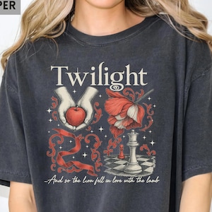 Comfort Colors Twilights Fan Tee Movie Merch, Book Cover Aesthetic, Twilight Saga Fan Gift, Vampires Wolves Romance