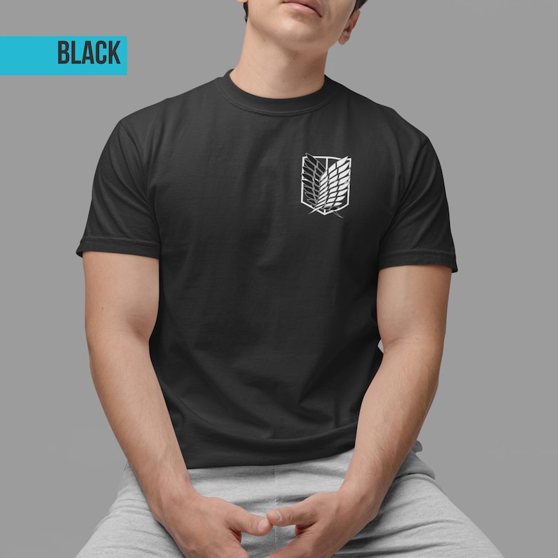 Attack on Titan Eren Yeager T-shirt | Komfortfärger Anime T-shirt bild 3