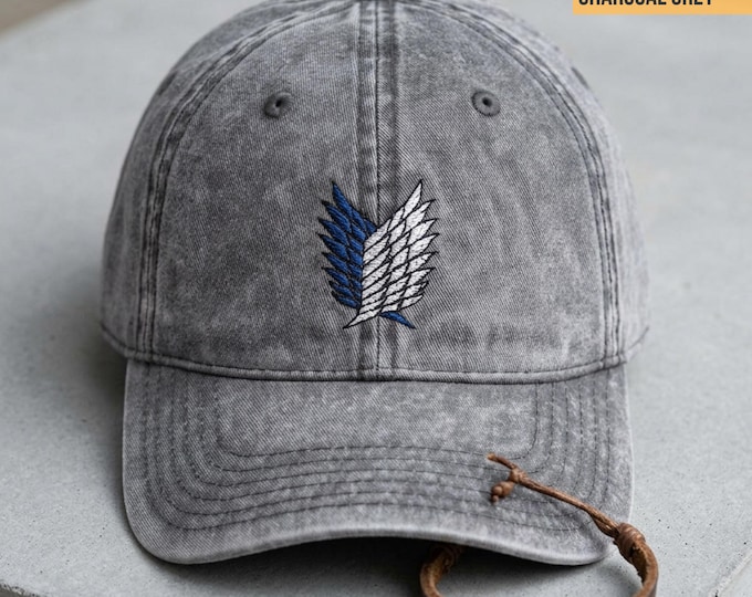 Vintage Embroidered Attack on Titan Cap | Anime Gift