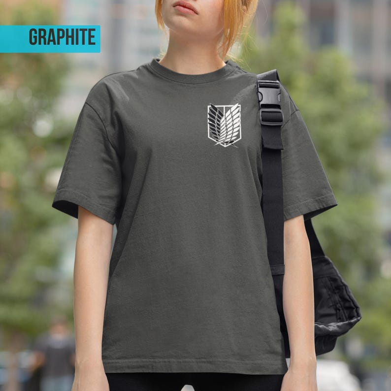 Attack on Titan Eren Yeager T-shirt | Komfortfärger Anime T-shirt bild 4
