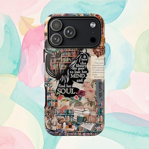 Booktok Bookish Pattern Phone Case| Book Lover Accessory image 1