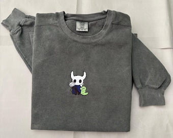 Embroidered Hollow Knight Sweatshirt | Indie Gamer Crewneck | Gaming Gift