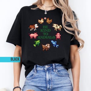 Stardew Valley Be Kind to Animals Shirt | Cozy Gamer Farming Sweatshirt image 5