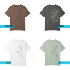 Attack on Titan Eren Yeager T-shirt | Komfortfärger Anime T-shirt bild 6