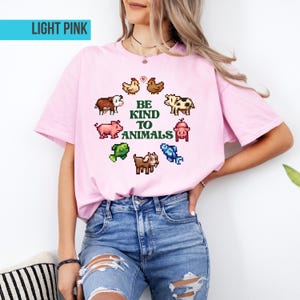 Stardew Valley Be Kind to Animals Shirt | Cozy Gamer Farming Sweatshirt image 4