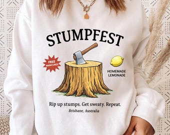Stumpfest Shirt, Funny Dad Shirt, Father’s Day Gift, Minimal Retro Dad Tee, Lumberjack Humor Shirt, Rustic Outdoor Dad Shirt, Wood Chopping