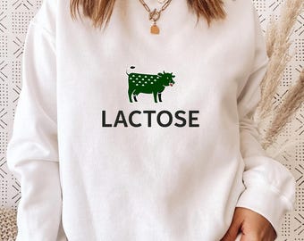 Lactose Shirt, Funny Cow Milk Tee, Dairy Humor T Shirt, Minimalist Cow Design, Lactose Lover Gift, Nerdy Science Joke, Cute Cow Graphic Tee