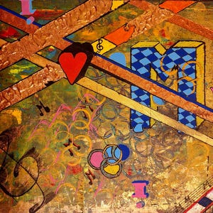 Art, Peinture, Abstrait, Tendance, Acrylique, Beau, Dessin, Photo, Nouveau, 2025, Contemporain, DIY, Artisanat, Enfants, Chambre, Conception, Décoration