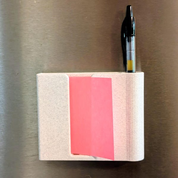 Magnetic Post-it/Pen Holder, Colorful Office Organizer