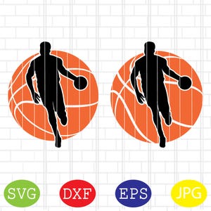 Boy Basketball Player Svg, Male Basketball Player Svg, Basketball Clipart, Basketball Cut Files, Sport Svg, Jpg, Eps, Dxf Files
