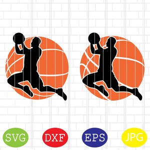 Male Basketball Player Svg, Boy Basketball Player Svg, Basketball Clipart, Basketball Cut Files, Sport Svg, Jpg, Eps, Dxf Files