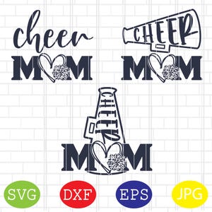 応援ママ SVG、スポーツママ SVG、誇り高き応援ママ SVG、チアリーディング SVG、応援メガホン SVG、スポーツ SVG、JPG、EPS、DXF ファイル