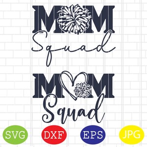 Mom Squad Cheerleader Svg, Proud Cheer Mom Svg, Cheer Svg, sport moeder Svg, Cheerleading Svg, Sport Svg, Jpg, Eps, Dxf-bestanden