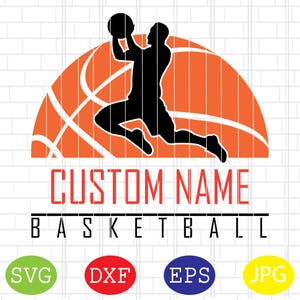 Boy Basketball Player Svg, Custom Men Basketball Svg, Basketball Cut Files, Custom Basketball Player Svg, Jpg, Eps, Dxf Files