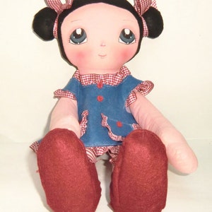 Instant Download Art Doll Pattern PDF DIY Big Doll Cinzia sewing free shipping image 1