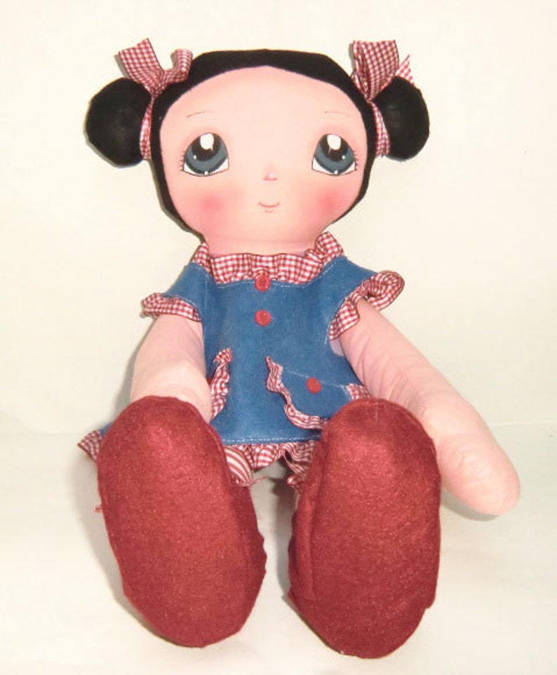 Instant Download Art Doll Pattern PDF DIY Big Doll Cinzia sewing free shipping image 1