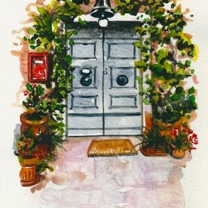 Italian Landscape ART Painting Original Watercolor Landscape  Made to Order"TUSCANY" Italy  Italian Landscape & Scenic