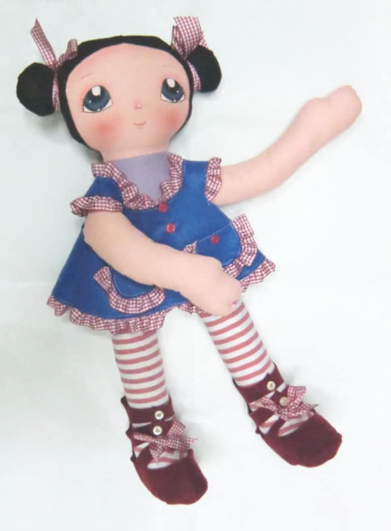 Instant Download Art Doll Pattern PDF DIY Big Doll Cinzia sewing free shipping image 3