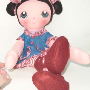 Instant Download Art Doll Pattern PDF DIY Big Doll Cinzia sewing free shipping image 5