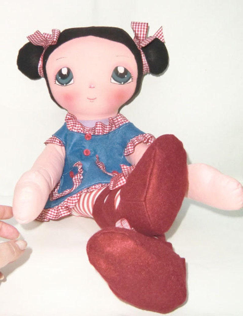 Instant Download Art Doll Pattern PDF DIY Big Doll Cinzia sewing free shipping image 5