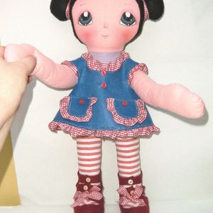 Instant Download Art Doll Pattern PDF DIY Big Doll Cinzia sewing free shipping image 4