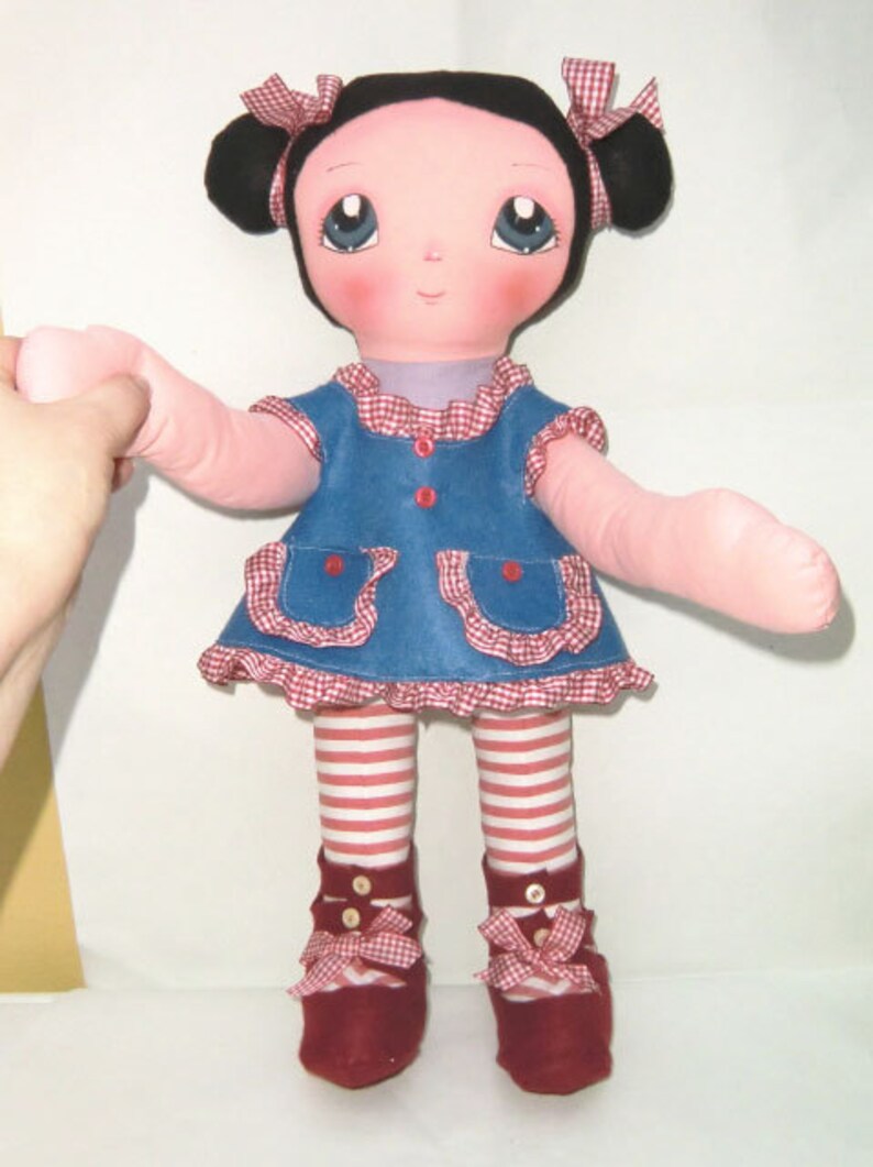 Instant Download Art Doll Pattern PDF DIY Big Doll Cinzia sewing free shipping image 4