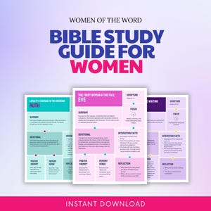 Bible Study Guide for Women: Women of the Word (PDF) | Christian Devotionals for Women, Ladies Devotionals, Women&#39;s Bible Study, Lesson