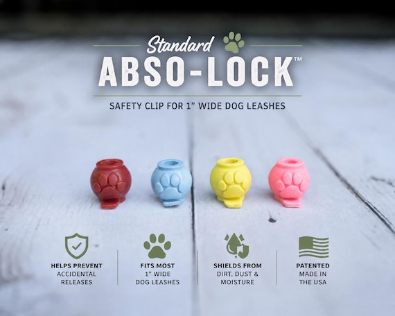 Abso-Lock Dog Leash Safety Clip | Prevents Accidental Release | Patented Urethane Protector