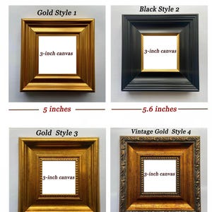 Hand-Painted Duck Art | Miniature Oil Painting in Gold Frame image 8
