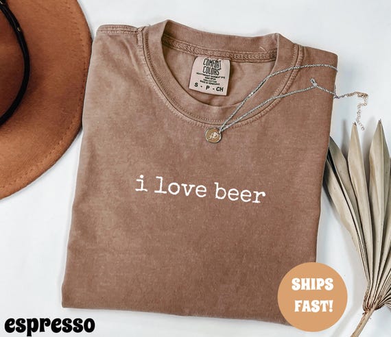 Comfort Colors® I Love Beer Shirt, Funny Beer Shirt for Men, Drinking Shirt, Beer Lover Tee, Party Shirt, Gift for Him, Weekend Graphic Tee