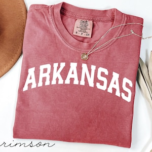 Comfort Colors® Arkansas-skjorta Arkansas statsskjorta Arkansas-gåvotröja Razorbacks-skjorta Universitetsskjorta Collegeskjorta Fanskjorta