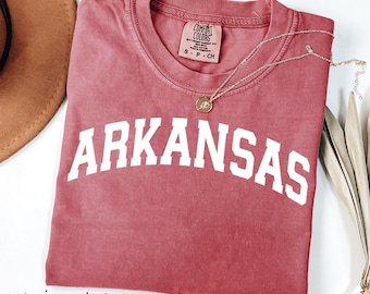 Comfort Colors® Arkansas Shirt Arkansas State Shirt Arkansas Gift Shirt Razorbacks Shirt University Shirt College Shirt Fan Shirt