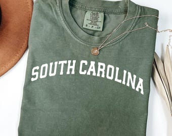 Comfort Colors® South Carolina Shirt South Carolina Tee South Carolina Gift Palmetto State Shirt College Shirt Gamecocks Shirt