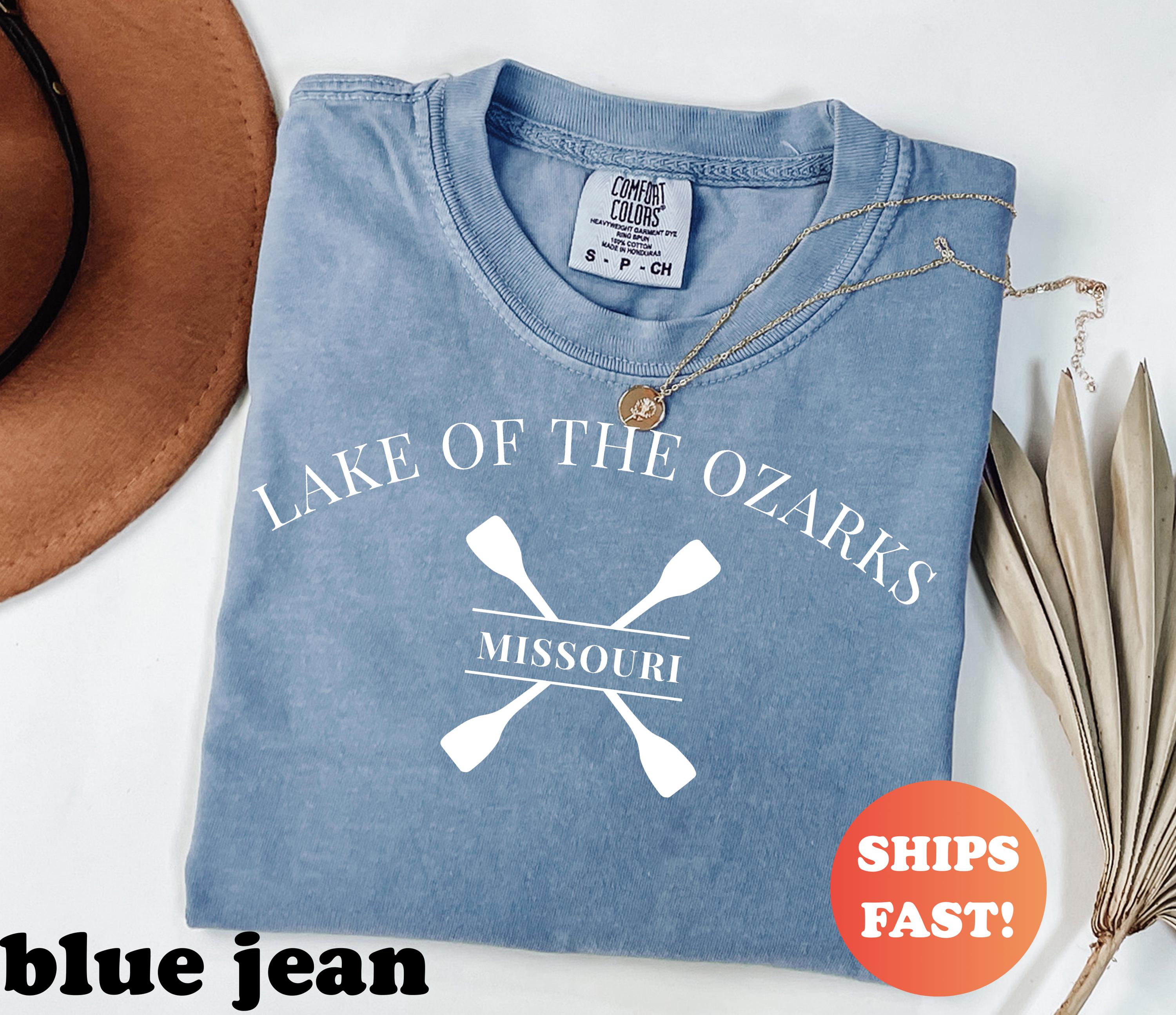500 LEVEL Lake Of The Ozarks Missouri Badge Shirt - Unisex Baseball Tee, 50% Polyester 46% Cotton 4% Rayon