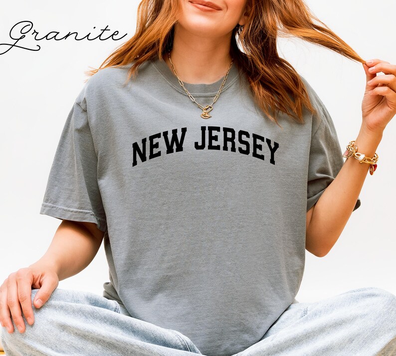 New Jersey Graphic Tee, Unisex New Jersey Shirt, Trendy New Jersey T-shirt, Casual New Jersey Top, Gift for New Jersey Lovers