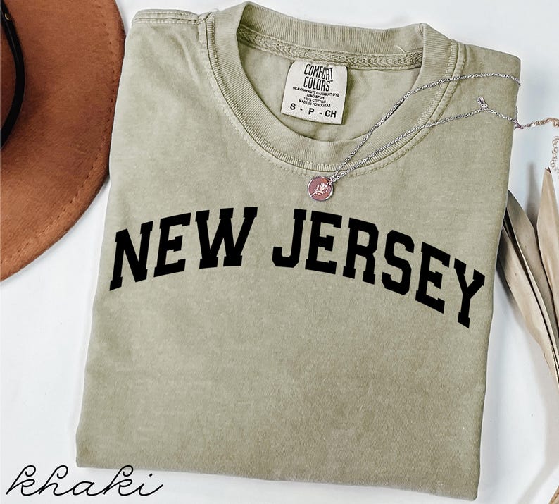 New Jersey Shirt, State Pride Tee, Vintage New Jersey Top, Retro State T Shirt, New Jersey Gift, Unisex Graphic Tee, Casual TShirt