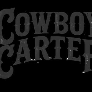 Police noire inspirée de CowBoy Carter (personnalisée)
