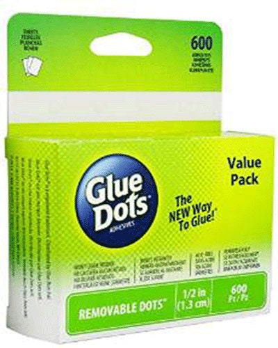 Glue Dots Ultra Thin 300 Dots on Roll 3/8 