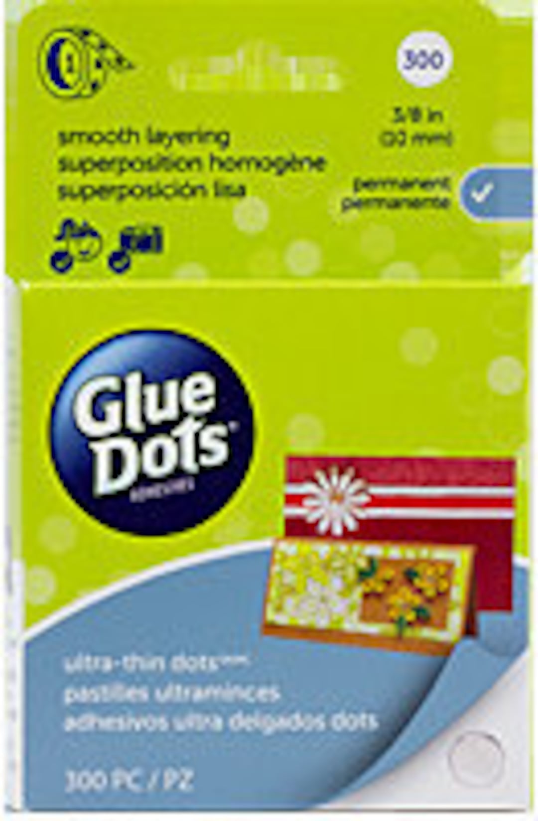 Glue Dots Ultra Thin 300 Dots on Roll 3/8 Etsy