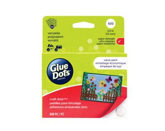 Glue Dots Craft Value Pack 600 dots on sheets