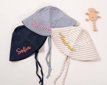 Customized Baby Sunhat: Personalized Girl's Beach Hat
