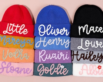 Personalized Kids Beanie – Custom Embroidered Winter Hat with Name, Cozy and Warm