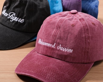Custom Embroidered Cotton Baseball Cap: Personalized Vintage Style