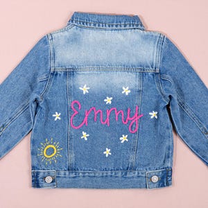 Personalized Baby Denim Jacket: Custom Embroidered Jean Coat