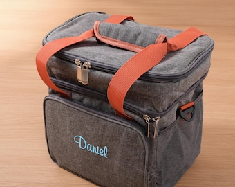 Personalized Embroidered Insulated Lunch Bag: Custom Cooler Tote
